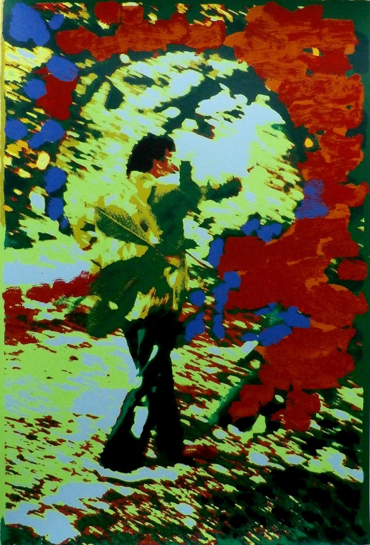 Karel Appel - zeefdruk: Wednesday - 1977 verkocht voor € 200!