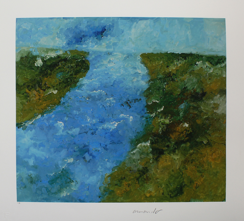 Armando -Der Fluss- 2016, Giclee, handgesigneerd, Oplage slechts 30 stuks. verkocht voor € 129!