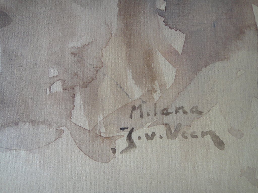 Jaap van Veen, aquarel, jaren '70 portret van Milana kopen? Bied vanaf 1!