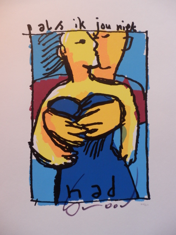 HERMAN BROOD GROTE Gelimiteerde en HANDGESIGNEERDE Zeefdruk  ALS IK JOU NIET HAD kopen? Bied vanaf 190!