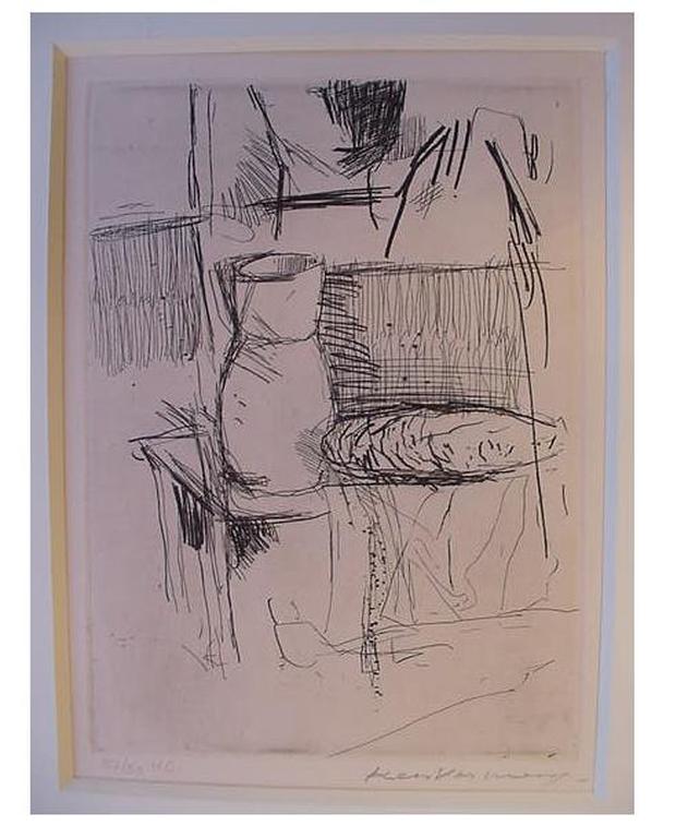 KEES VERWEY - Ets "Atelier" + luxe uitgave "Het Atelier Van Kees Verwey" 1976 verkocht voor € 100!