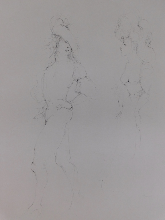 Leonor Fini - Ets - Croquis kopen? Bied vanaf 65!