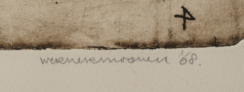 Werner Moonen: Ets en aquatint, Z.T.  kopen? Bied vanaf 1!