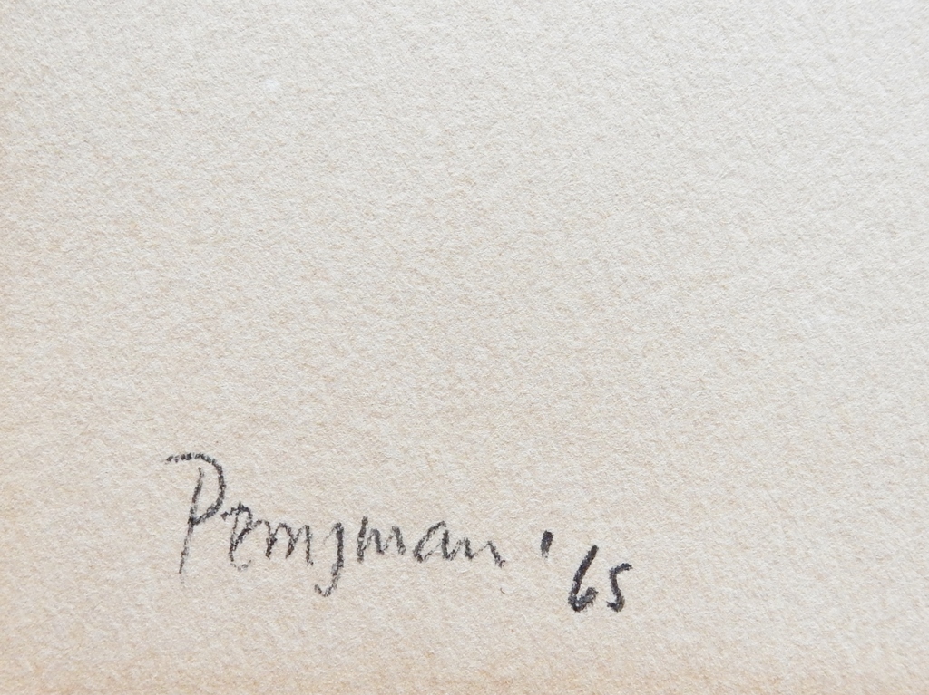 Norman Perryman (1933) - Aquarel landschap - 1965 kopen? Bied vanaf 75!