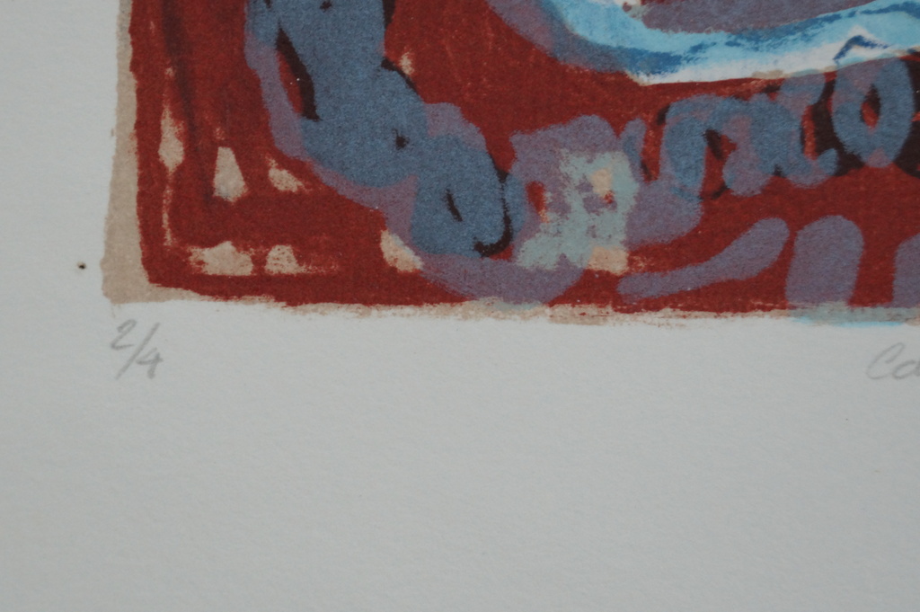 Caroline Gresnigt - gesigneerde litho - recreatiegebied met parkeergelegenheid kopen? Bied vanaf 10!