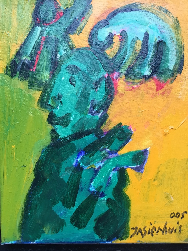 JAN SIERHUIS Amsterdam ( CoBrA )  Moeder met kinderen verkocht voor € 400!