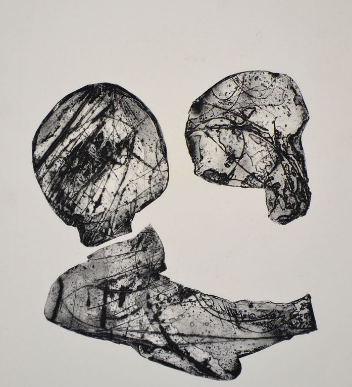 Ernst Vijlbrief: Ets/aquatint. Abstracte compositie kopen? Bied vanaf 1!