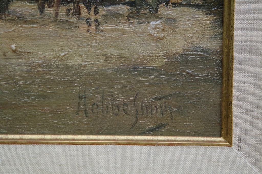 Hobbe SMITH: (1862-1942) - maroufle - Hollands stadsgezicht kopen? Bied vanaf 585!