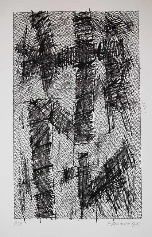 Jan Schoonhoven zeefdruk uit 1987. verkocht voor € 250!