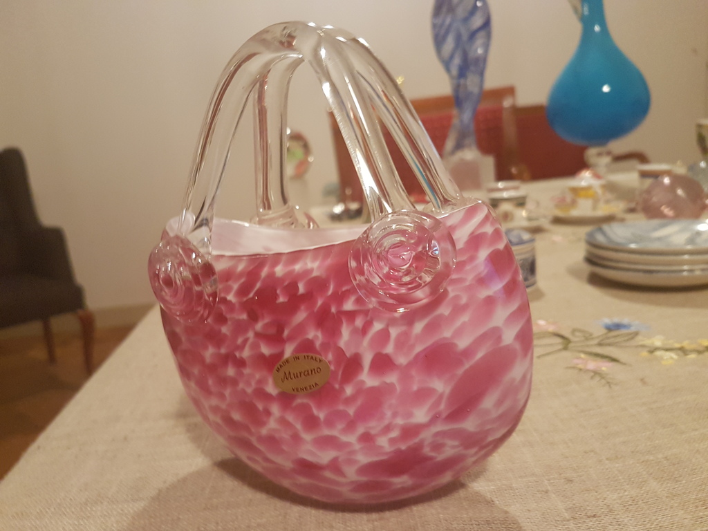 Vaasvormig bag in Murano glas anni 65/75 max-Venezia Italia kopen? Bied vanaf 18!