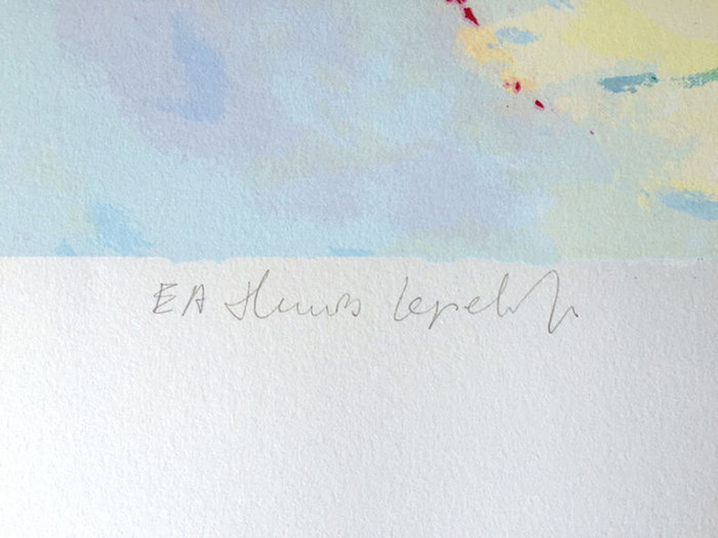 HUUB LEPELAAR  Gr Zeefdruk   RODE TULPEN  Handgesigneerd kopen? Bied vanaf 45!