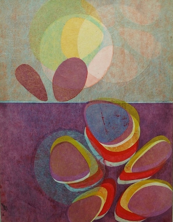 Batavus Westerhuis : Collage, Ontluikend – gesigneerd & ingelijst - 1972 verkocht voor € 221!