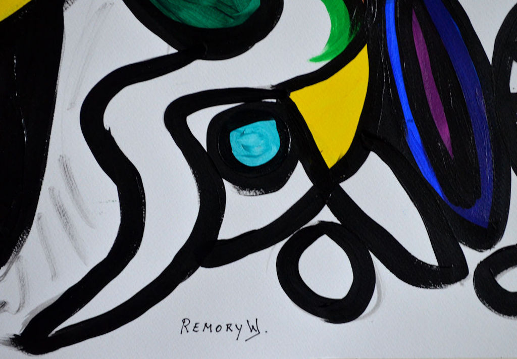 Het gesprek- acryl op zwaar papier-door beiden handgesigneerd kopen? Bied vanaf 120!