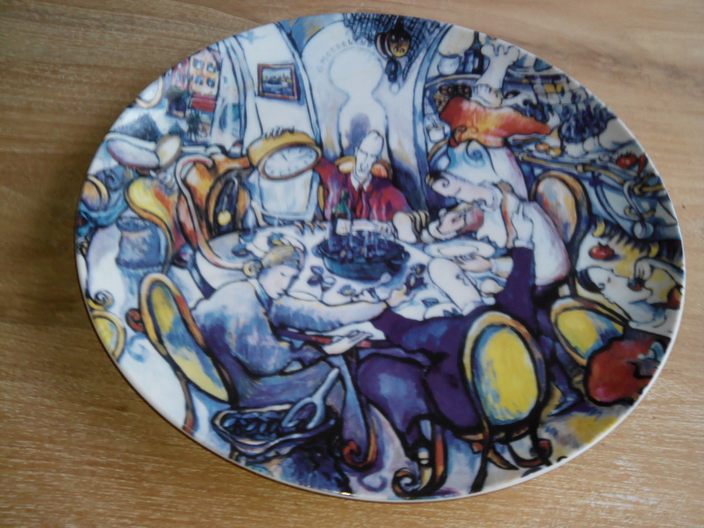 ROB VAN TRIER Keramiek kunstbord: Mosseltijd kopen? Bied vanaf 5!