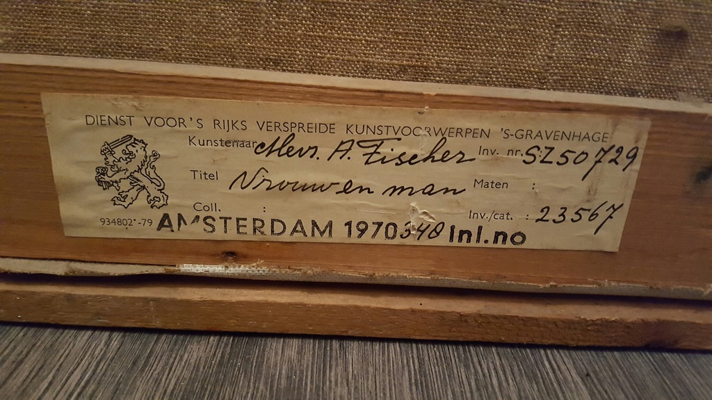 Annemarie Fischer: olieverf op doek, Vrouw en Man kopen? Bied vanaf 200!