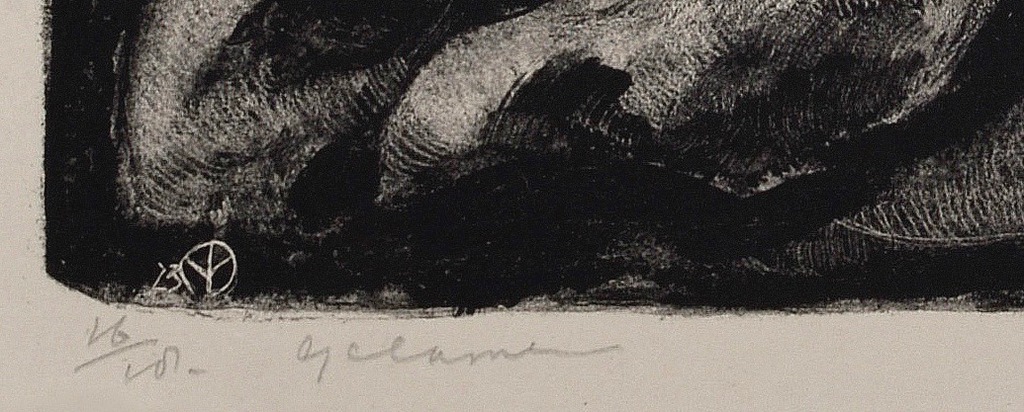 Aart van Dobbenburgh: Litho - Cyclamen - 1923 kopen? Bied vanaf 35!