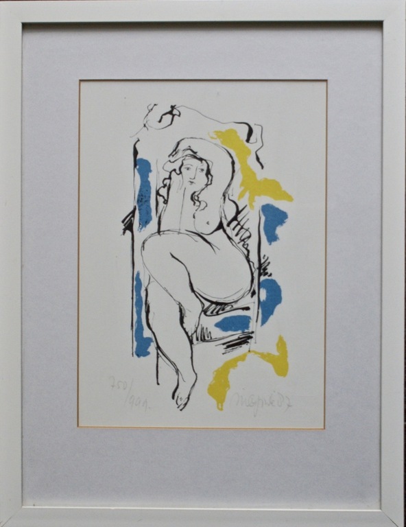 Nic Jonk - Elegance - gesigneerde zeefdruk – 1987 kopen? Bied vanaf 1!