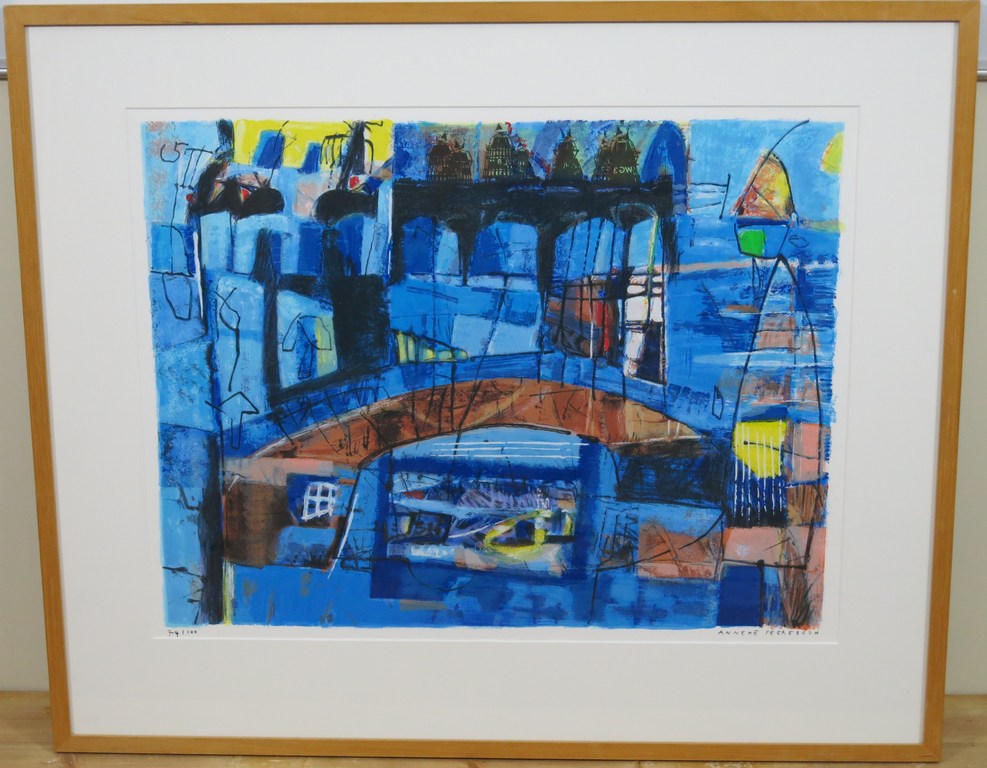 Anneke Peereboom: Zeefdruk, zonder titel - Ingelijst kopen? Bied vanaf 40!