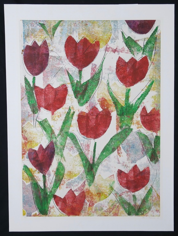 Lia van Leeuwen: Ets, Rode tulpen  kopen? Bied vanaf 1!