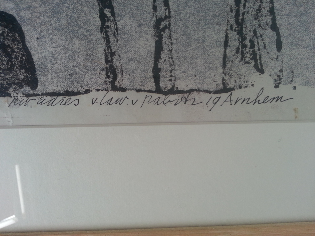 Klaas Gubbels Litho ' Nieuwjaarswens 1969'  Gesigneerd l.o.  kopen? Bied vanaf 1!