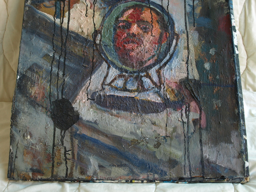 Peter Klashorst : Olieverf op doek – Olympics - gesigneerd - 1984- 100 x 60 cm kopen? Bied vanaf 1!