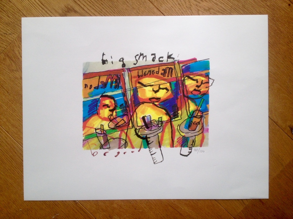 Herman Brood, zeefdruk, Big Smack kopen? Bied vanaf 200!