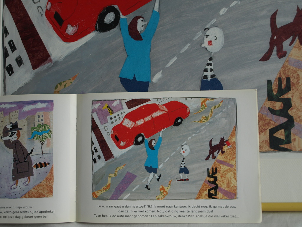 Daan Remmerts de Vries: Acryl en collage , Het leven is raar 7 – Ingelijst -1997 kopen? Bied vanaf 1!