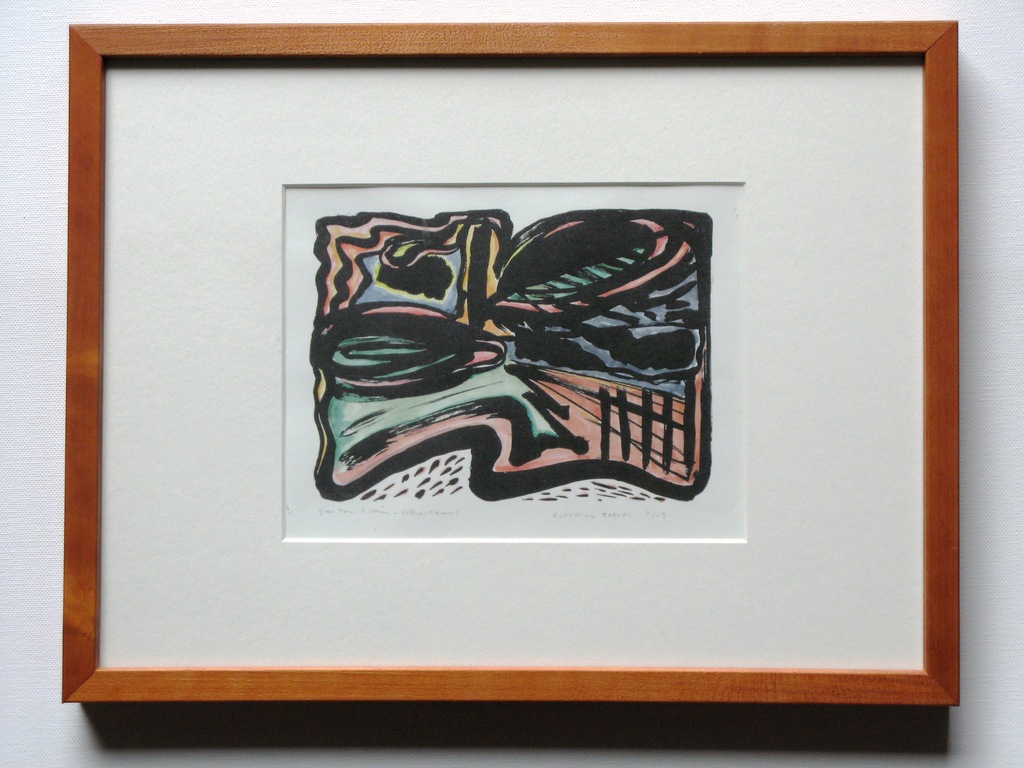 GASTON KLEIN - origineel werk Litho Aquarel - GESIGNEERD & INGELIJST. kopen? Bied vanaf 50!