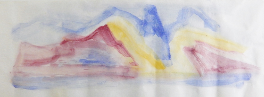 Ernst Vijlbrief (1934-2010) - Aquarel op papier 30x85 cm kopen? Bied vanaf 1!