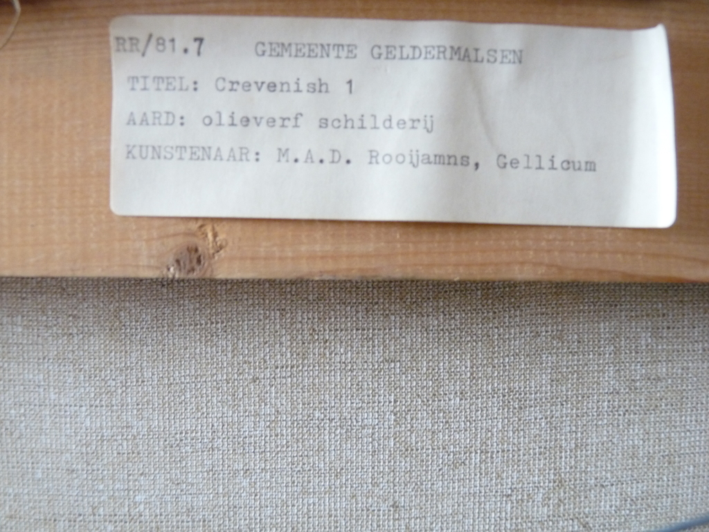 RON ROOYMANS   OLIEVERF OP DOEK   kopen? Bied vanaf 300!