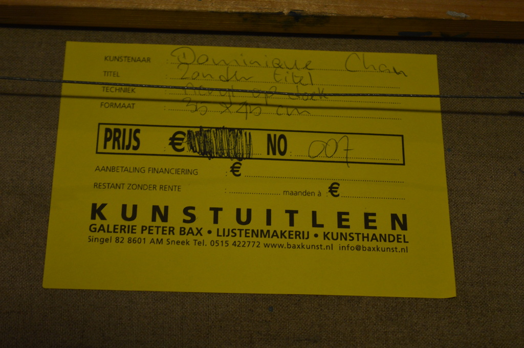 Dominique Chan - Dominique Chan - Acrylverf op doek - zonder titel kopen? Bied vanaf 1!