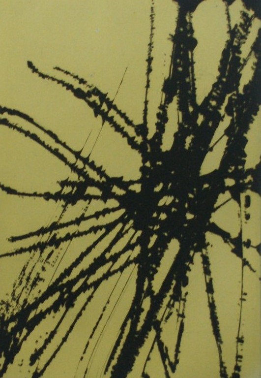 Hans Hartung - hand signed etching in yellow and black - 1989 - oplage: 120 ex. verkocht voor € 225!