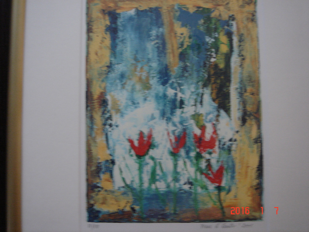 Franz Lauter, zeefdruk, bloemen III. kopen? Bied vanaf 40!