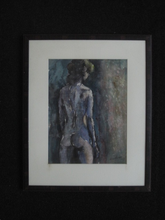 Aquarel "staand naakt" van Haarlemse impressionist Jan van der Veer 1912-2001 kopen? Bied vanaf 1!