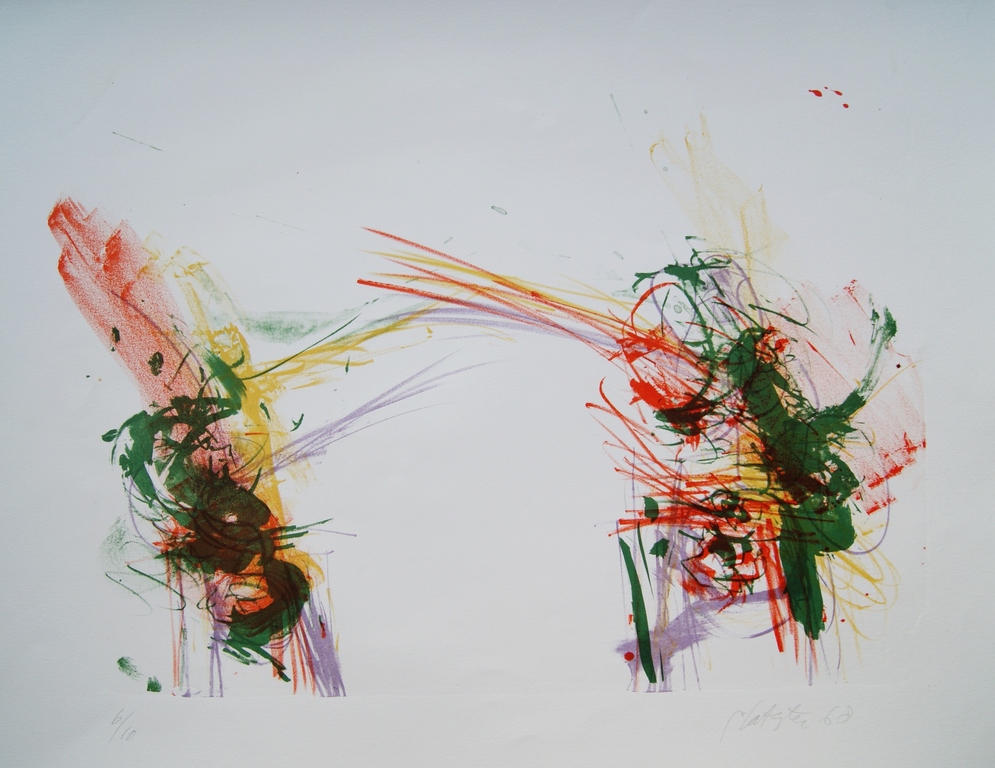 Ger Lataster abstracte litho - 1968 - oplage 10 ex. verkocht voor € 175!