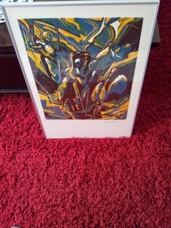 Marianne Dijkstra, Houtsnede, Steltlopers kopen? Bied vanaf 15!