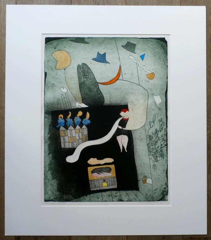 Michel van Overbeeke - ets: Different Houses 4 - 1996 kopen? Bied vanaf 100!