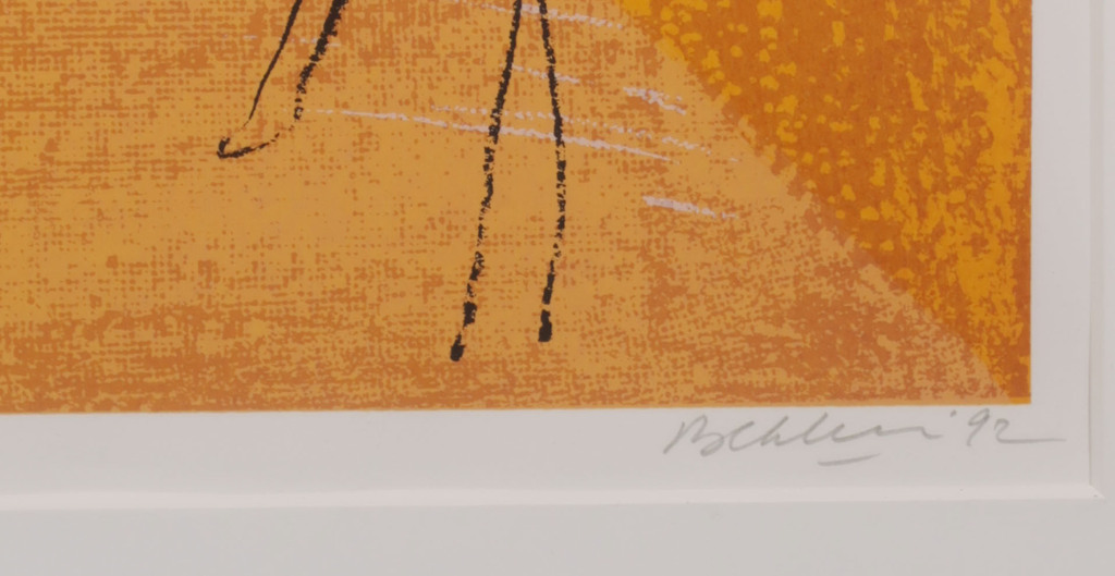 Jules Bekker: Zeefdruk, Z.T. - Ingelijst kopen? Bied vanaf 1!