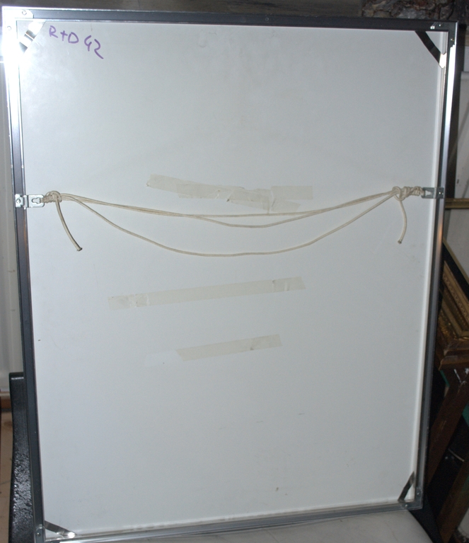 Abstracte pastel op papier - gesigneerd, 1987, fraai ingelijst kopen? Bied vanaf 35!