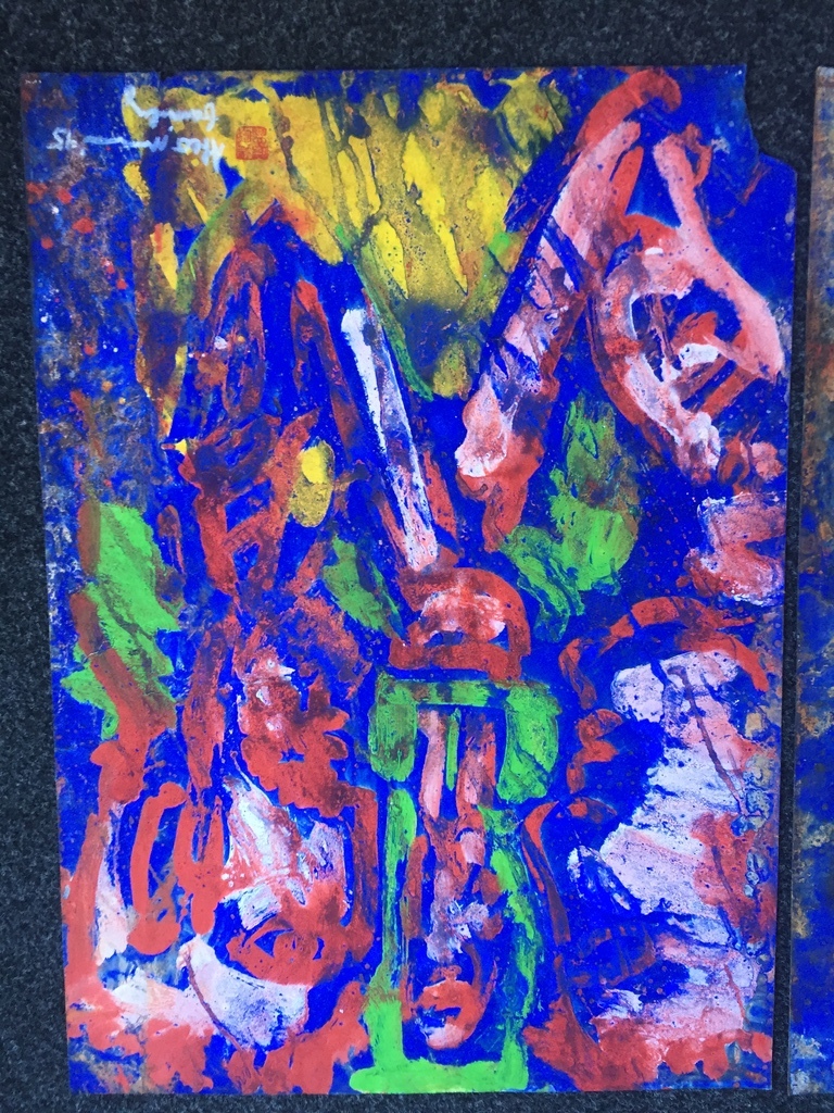 2 X THEO NIERMEIJER, Gemengde technieken/gouache op papier kopen? Bied vanaf 1!