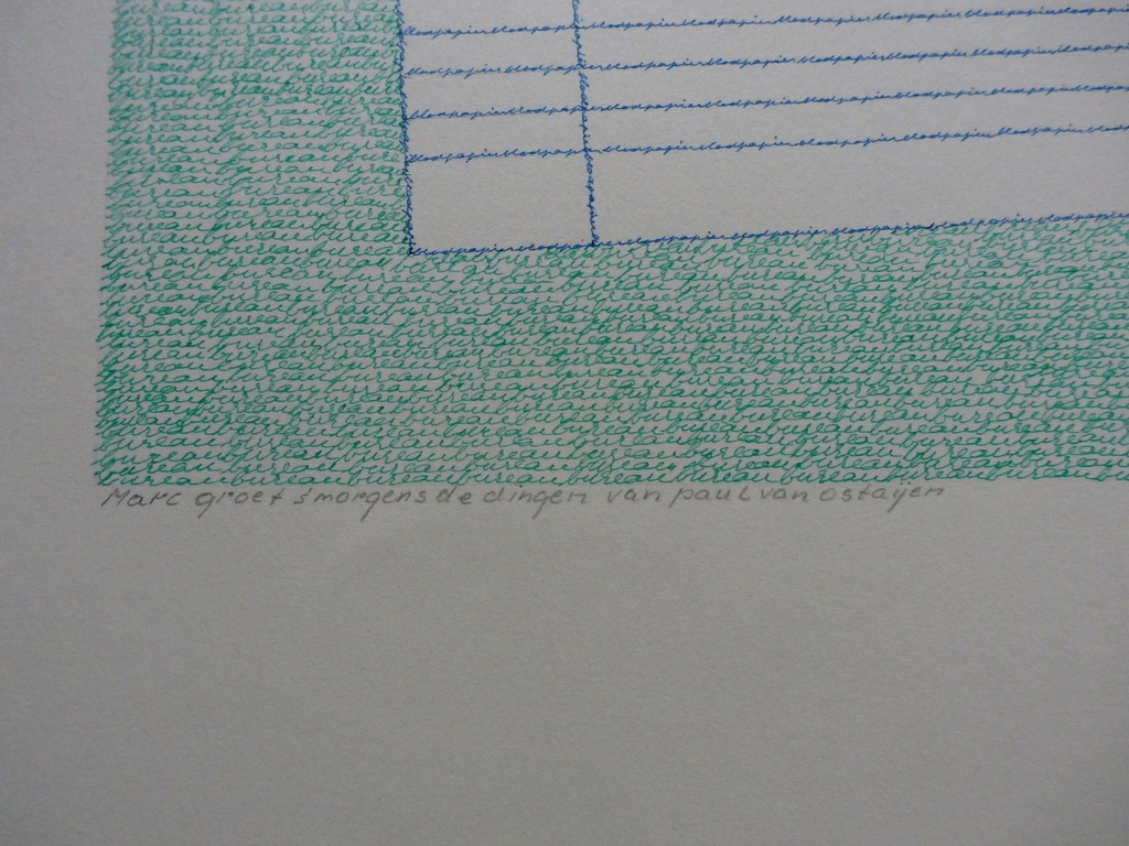 Kor Bekker - pentekening: bureau - 1978 kopen? Bied vanaf 45!