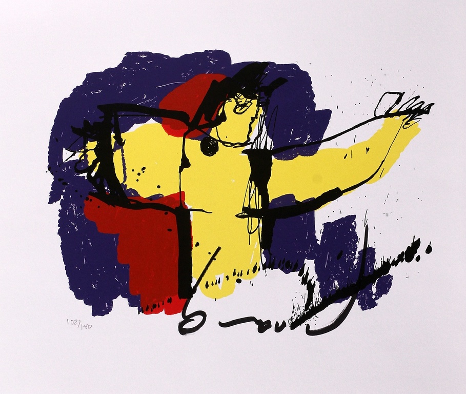 Herman Brood - Originele handgesigneerde zeefdruk - Brasil God verkocht voor € 82!