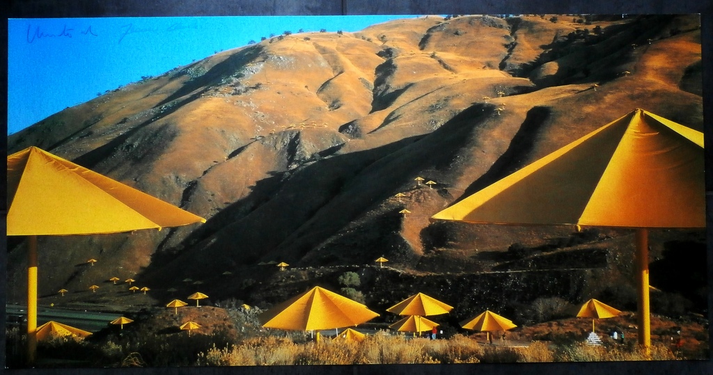 Christo - fotolitho : The Umbrella's California - gesigneerd - 1991 kopen? Bied vanaf 75!