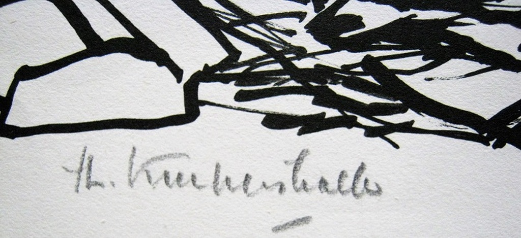 Theo Kurpershoek tekening  zandafgraving kopen? Bied vanaf 61!