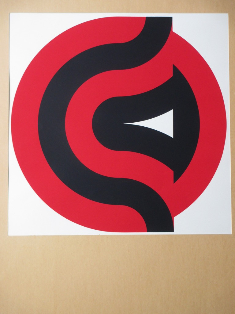 Rolf Rappaz, Geometrische Compositie, Zeefdruk verkocht voor € 35!