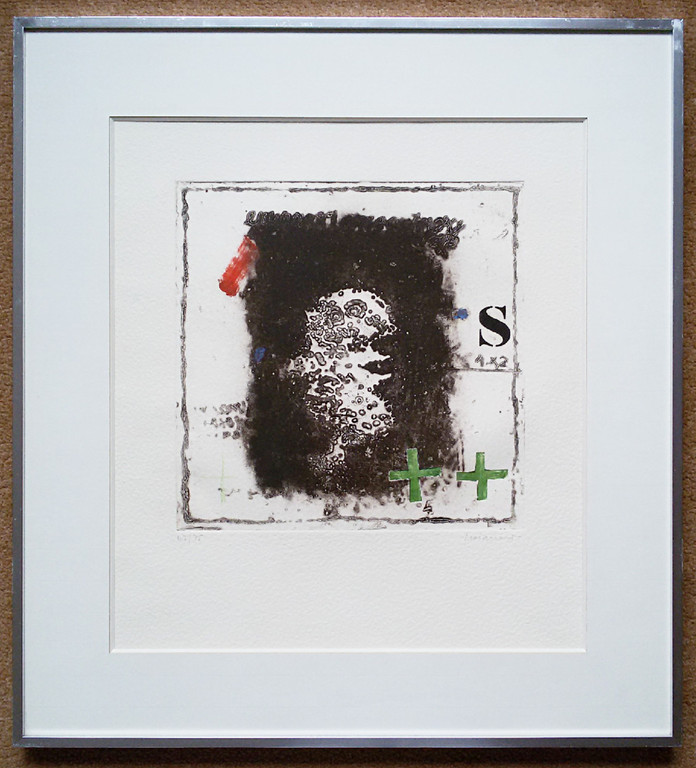 James Coignard - Abstracte compositie, carborundum ets (ingelijst) kopen? Bied vanaf 175!