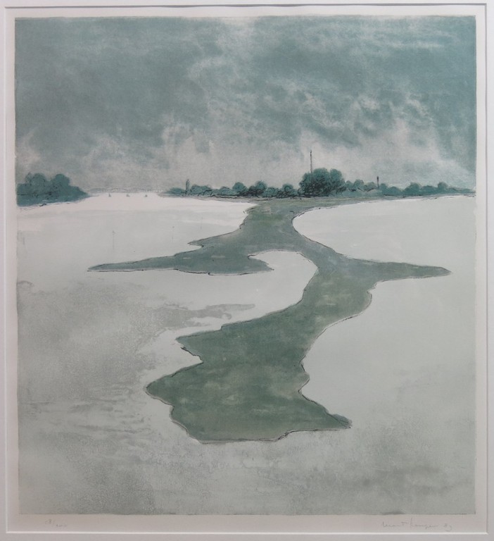 Mart Kempers: Litho, Landschap - Ingelijst kopen? Bied vanaf 1!