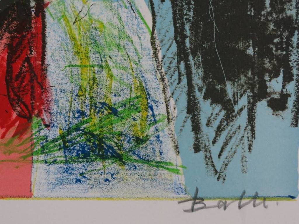 Mogens Balle: Kleurenlitho, Drie Figuren (CoBrA) kopen? Bied vanaf 80!