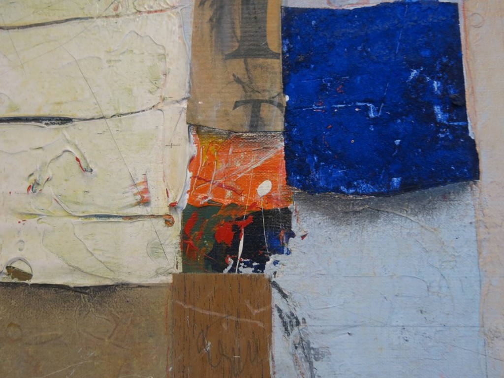 Cole Morgan: Olieverf en Collage op doek, 4 9's - Ingelijst kopen? Bied vanaf 2980!