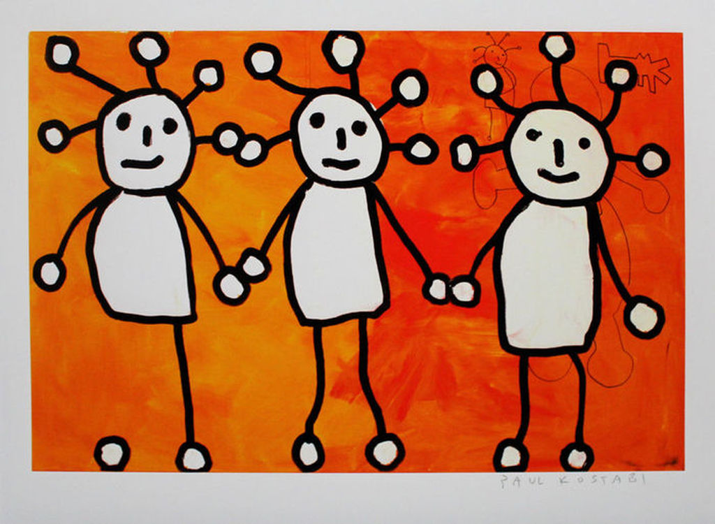 Paul Kostabi - Icon theory - Giclee - Handgesigneerd - Oplage: 75 - 2014 verkocht voor € 40!